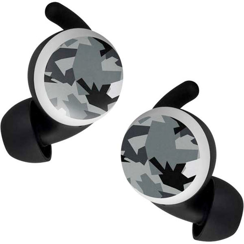 Urban Camouflage Black Google Pixel Buds Skin